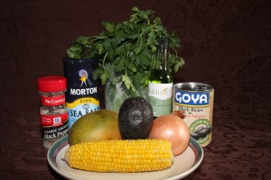 Ingredients for Mango Black Bean Salad